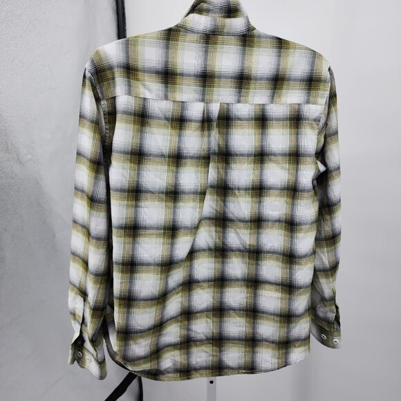 Dixon Flannel Co Sublime Plaid Shirt 2XL Button-Up Rock Band Yellow Black - Picture 7 of 8
